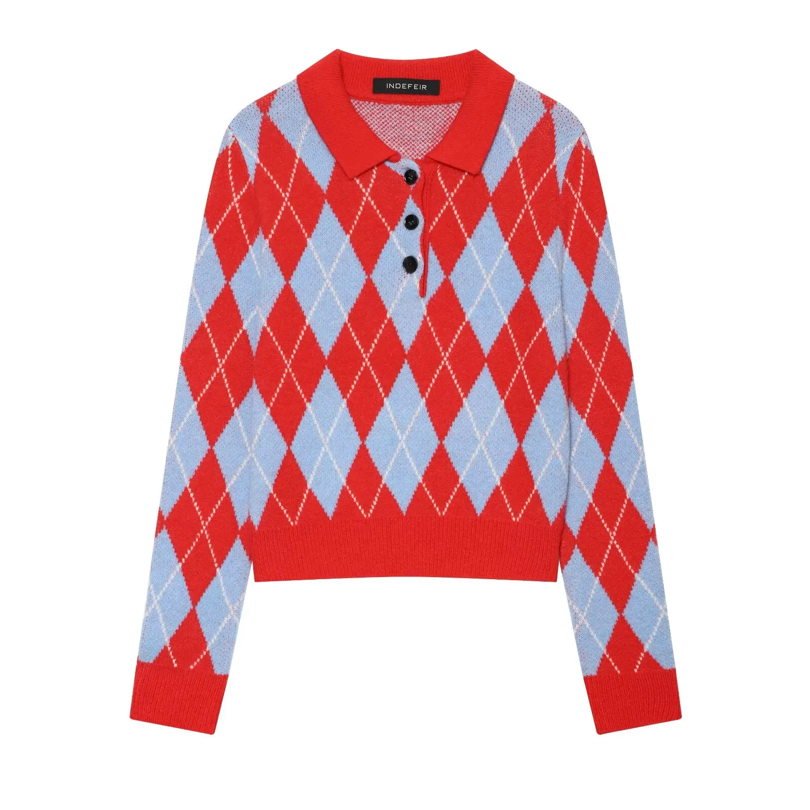 JNLEAOG Summer New Women's Fashionable Diamond Knitted  Shirt Versatile Polyester Fiber Hooded Knitted Sweater for Ladies