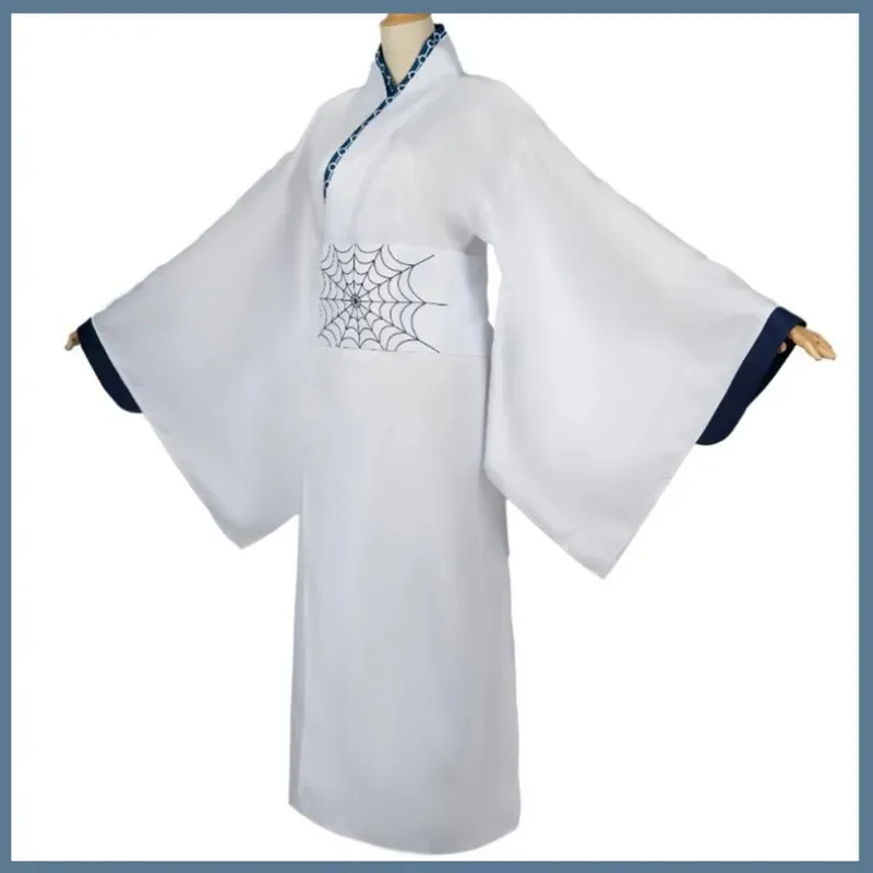 Anime Ayaki Spider Rui mère soeur Cosplay Costume SpiderSister japonais blanc Kimono robe femme Sexy Halloween Costume 5ftu ^ 5f