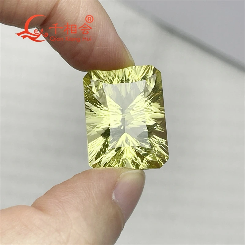 28.55ct Octagonal shape  millennium cutting beautiful Natural Citrine gemstone loose stone jewelry making  with GRC certificated