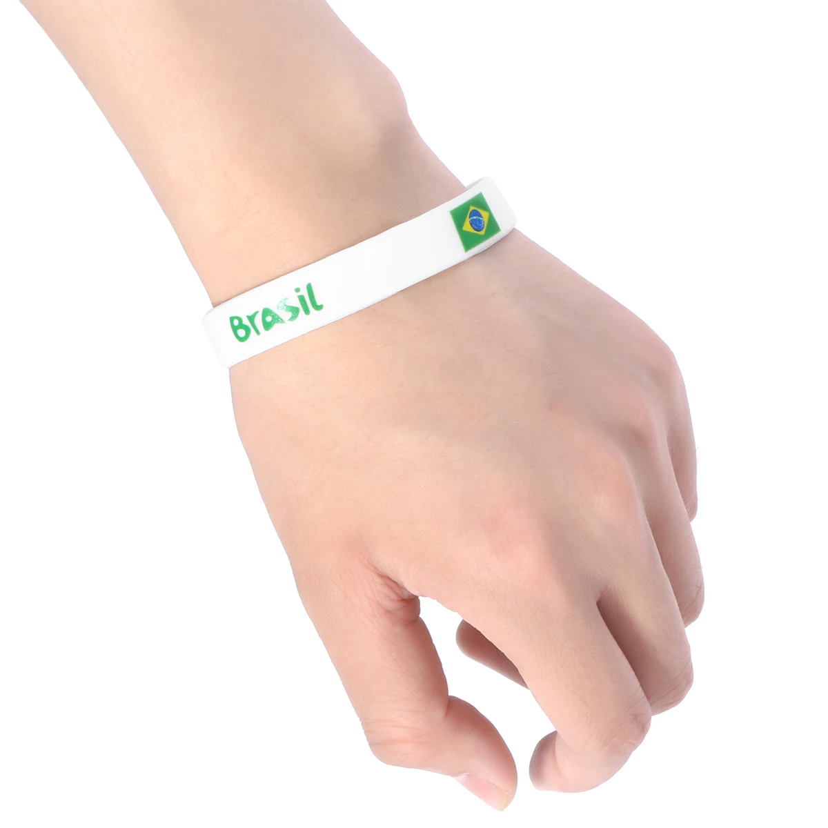 

6pcs Silicone Wristbands Sports Elastic Bands Flag Print Australia Comfortable Durable Adjustable for Games Race Matches Clubs