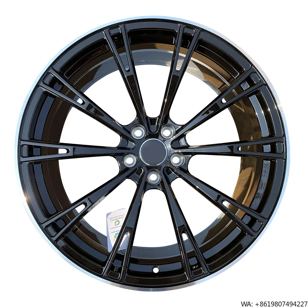 

18 19 20 Inch Multi Spoke Black Color Full Painting in Stock Monoblock Forged Wheel Car Rims Jantes 5x112 for