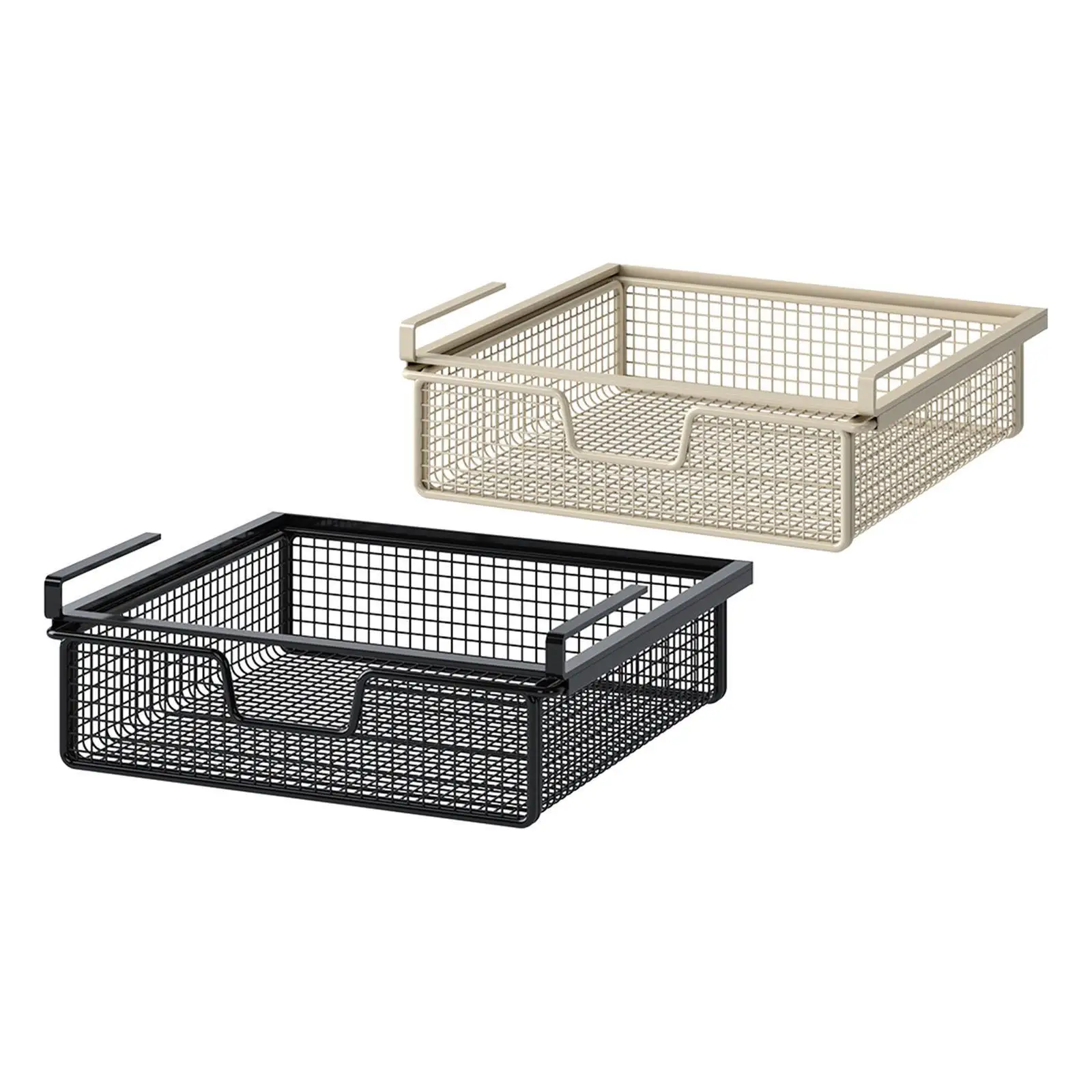 

Under Shelf Storage Basket Under Cabinet Basket for Cupboard Bedroom Cabinet