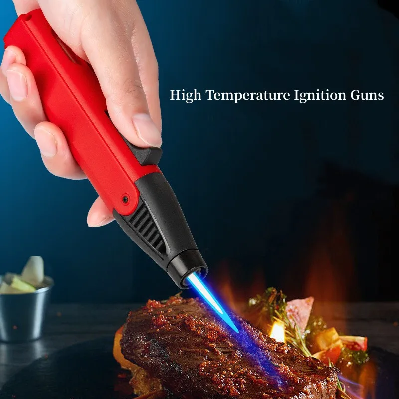 360 Degree Rotation Torch Lighter Jet Flame Butane Gas Lighters Turbo Windproof Refillable Ignition Gun Outdoor Camping BBQ Tool