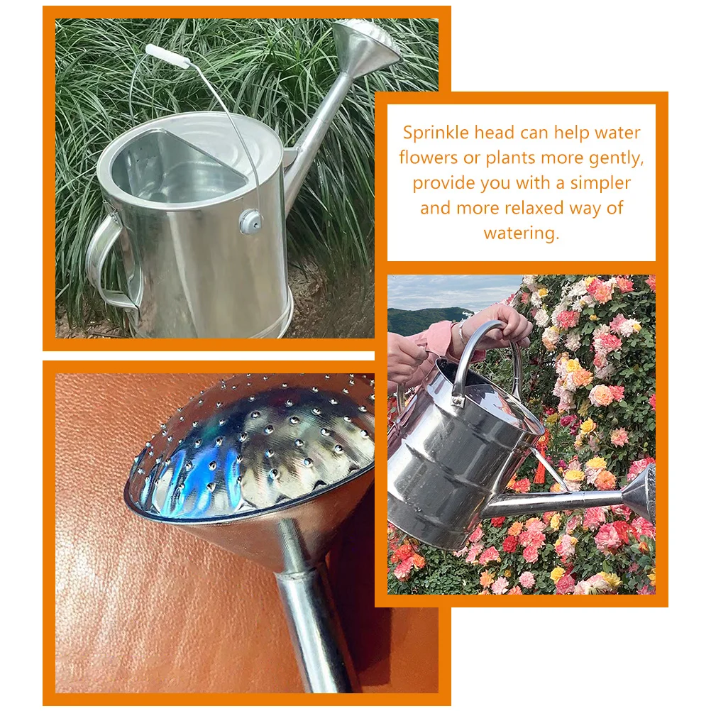 

Stainless Steel 11cm Sprinkler Head Replacement for Watering Can Attachment Head Watering Can Suitable Most Cans Gardening Home
