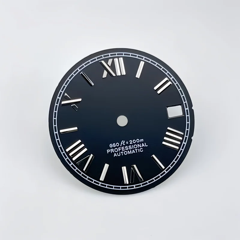 

NH35 Dial 28.5mm Dial with S Logo and Roman Numerals, Suitable for NH35A/4R35 Movements, Mechanical Watch Modification Parts