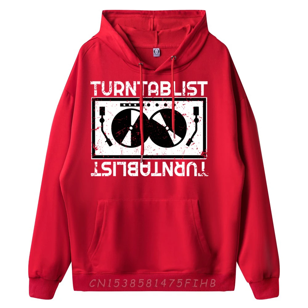 Turntablist Dj Vintage Turntable Vinyl Of Old School Dj Sports Hoodie Men Funny Gifts Illustration