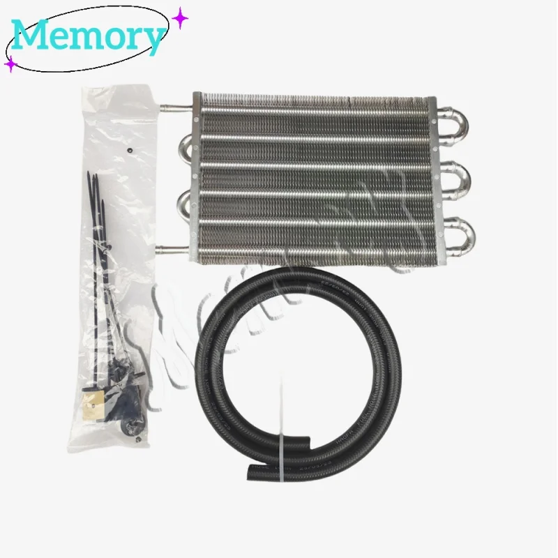 2 Row 4 Row 6 Row 8 Row 10Row 16Row Universal Remote Transmission Oil Cooler Auto-Manual Radiator Converter Aluminum Kit