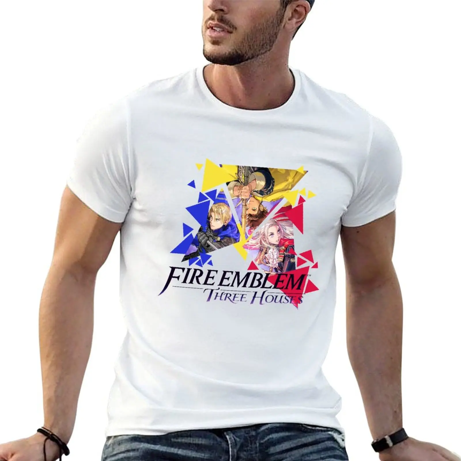 Fire Emblem Three Houses- Edelgard, Dimitri, Claude T-Shirt Simple Line Art Print Tee