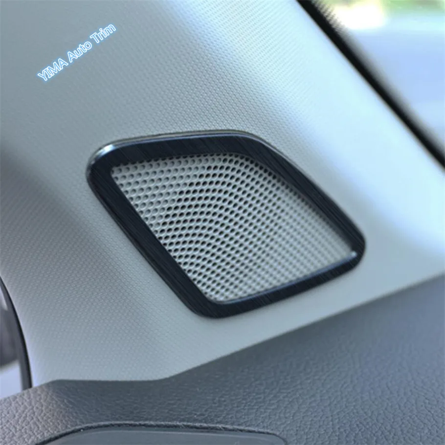 Glove Box Handle Sequins / Speaker / Air Conditioning Panel Cover Trim For Skoda Karoq 2018 - 2022 Stainless Steel Accessories