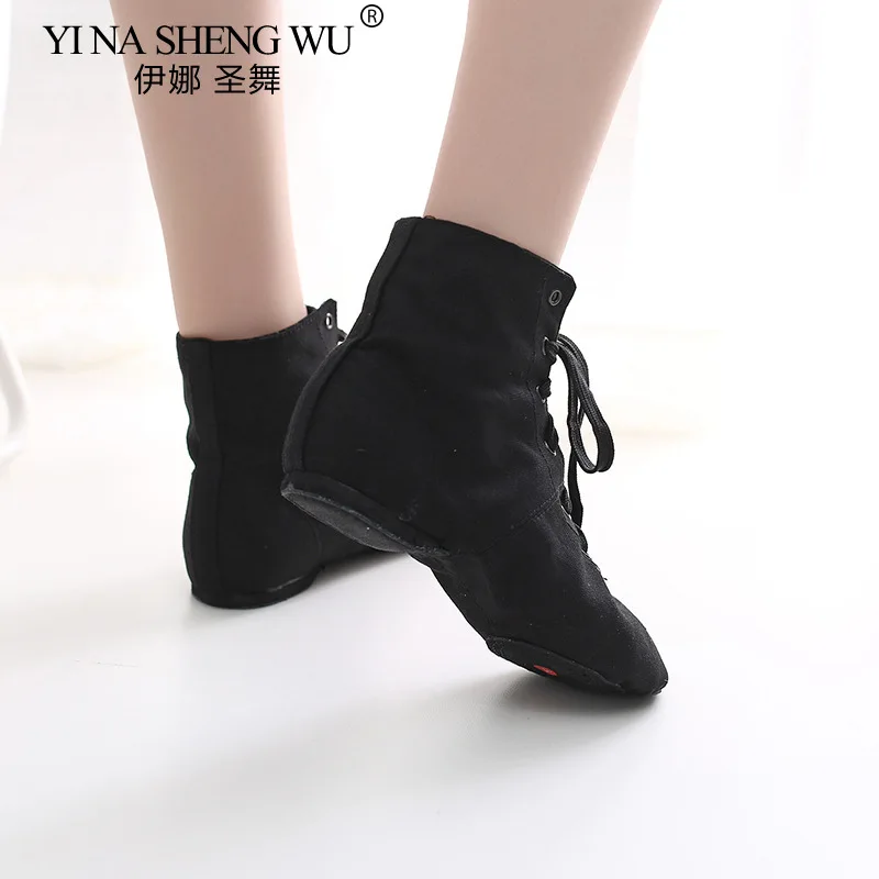 Chaussures de danse en toile pour adultes et enfants, chaussures de sport pointues de ballet, chaussures de danse jazz pour hommes et femmes, pratique de danse à semelles souples
