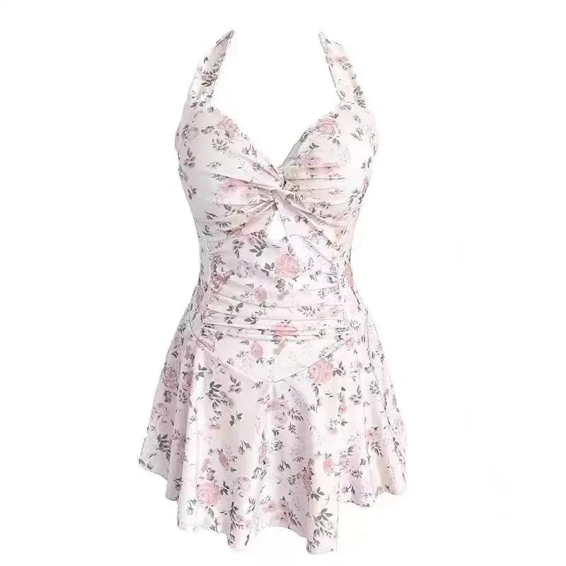 Women Korean Sexy One Piece Swimsuit Tummy Control Slimming High Waisted Bathing Suit Hot Spring Beachwear Elegant Swimsuit - Image 6