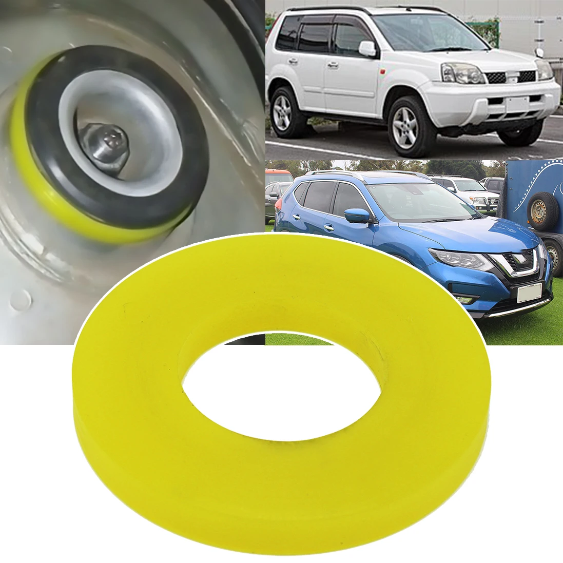 Rubber Bushing Dampers For Nissan X-Trail Front Strut Tower Mount Buffer Shock Absorber Car Accessories Comfort Quite Ride Auto