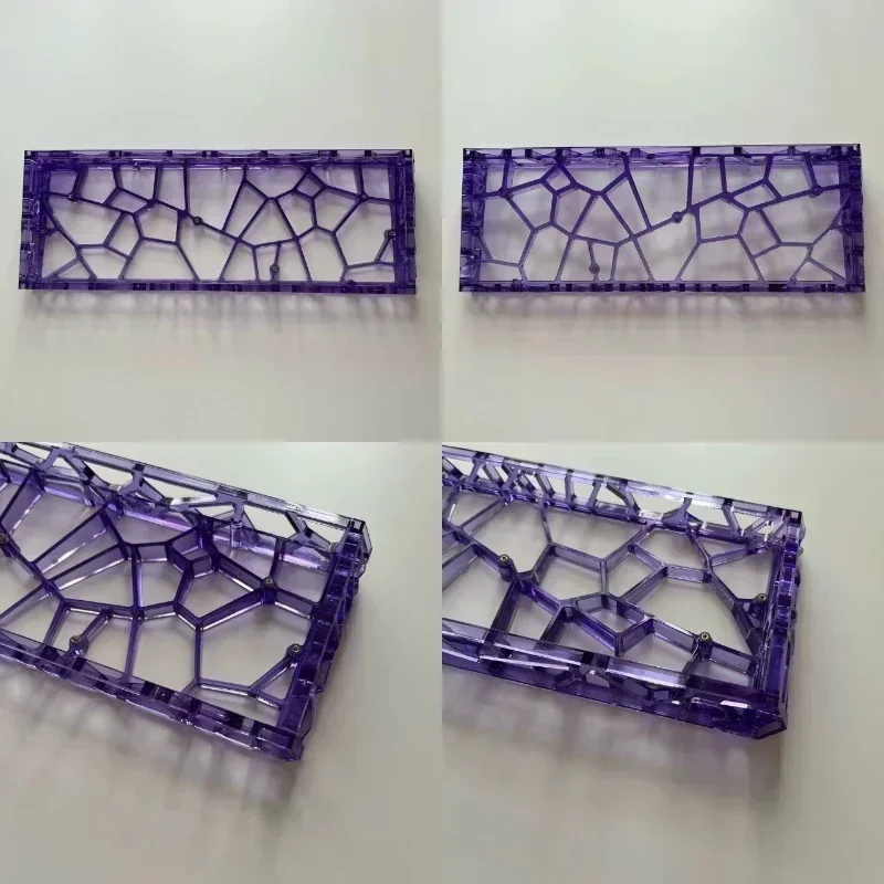 Holy60 Custom Keyboard Case High Hardness Hollow Transparent Out PC Shell for GH60/MAD60/Wooting60/win60 Keyboard Shell PC Gifts