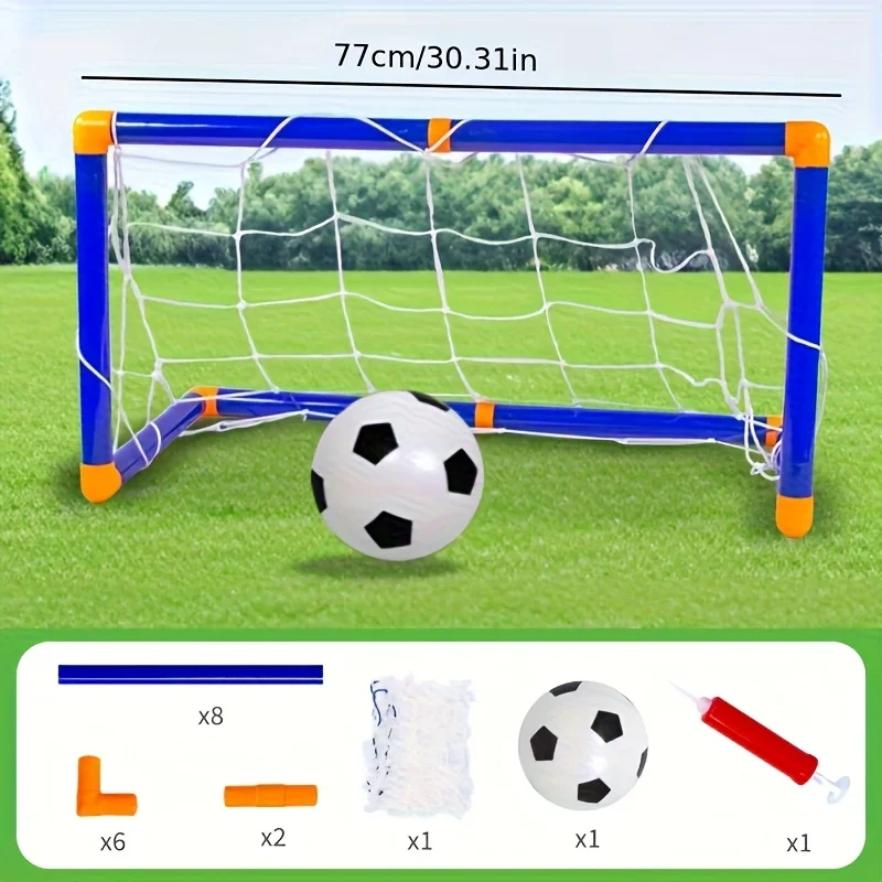 

Indoor Mini Toy Soccer Goal Set with Ball and Net, Suitable for Park or Beach Parent-Family Football Match，Mundial de Fútbol