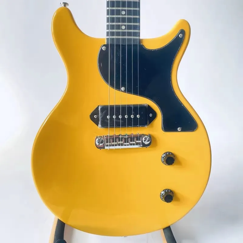 B069 Artist AP58J TV Yellow Color 6 String Electric Guitar Flat Body Set-in NecK Wilkinson Birdges Daddario String with P91