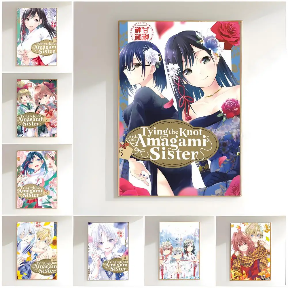 Shinto Romantic T-Tying The Knot With An Amagami Sister Poster Classic Wall Art  Home Decor  Peel and Stick Unframed