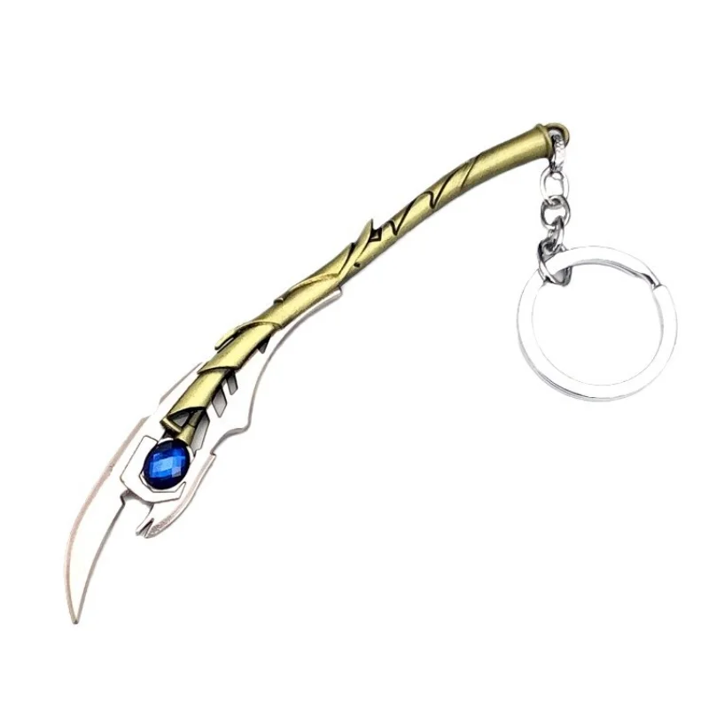 Marvel Los Vengadores accesorios de la película Loki juego de rol colgante Loki arma cetro llavero de Metal colgante mente gema regalo