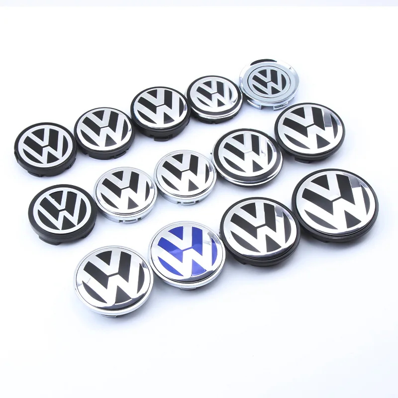 4pcs 55/56/65/70/76mm Car Wheel Center Hub Caps Cover for VW Volkswagen Golf Polo Passat Touran CC B5 B6 B7 Jetta accessories 
