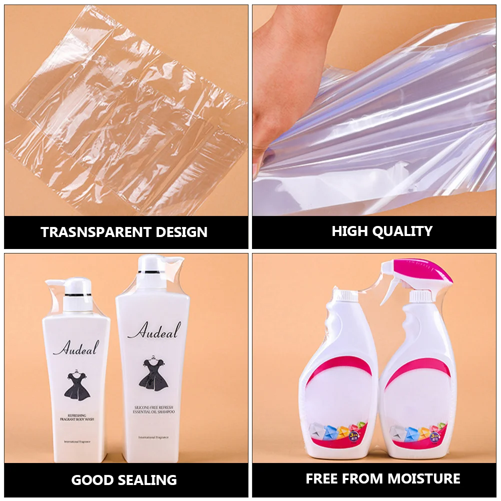 200 Pcs Shrink Bag POF Wrap Film Bags Packing Packaging Fresh Keeping Shrinkable Wrapping Heat