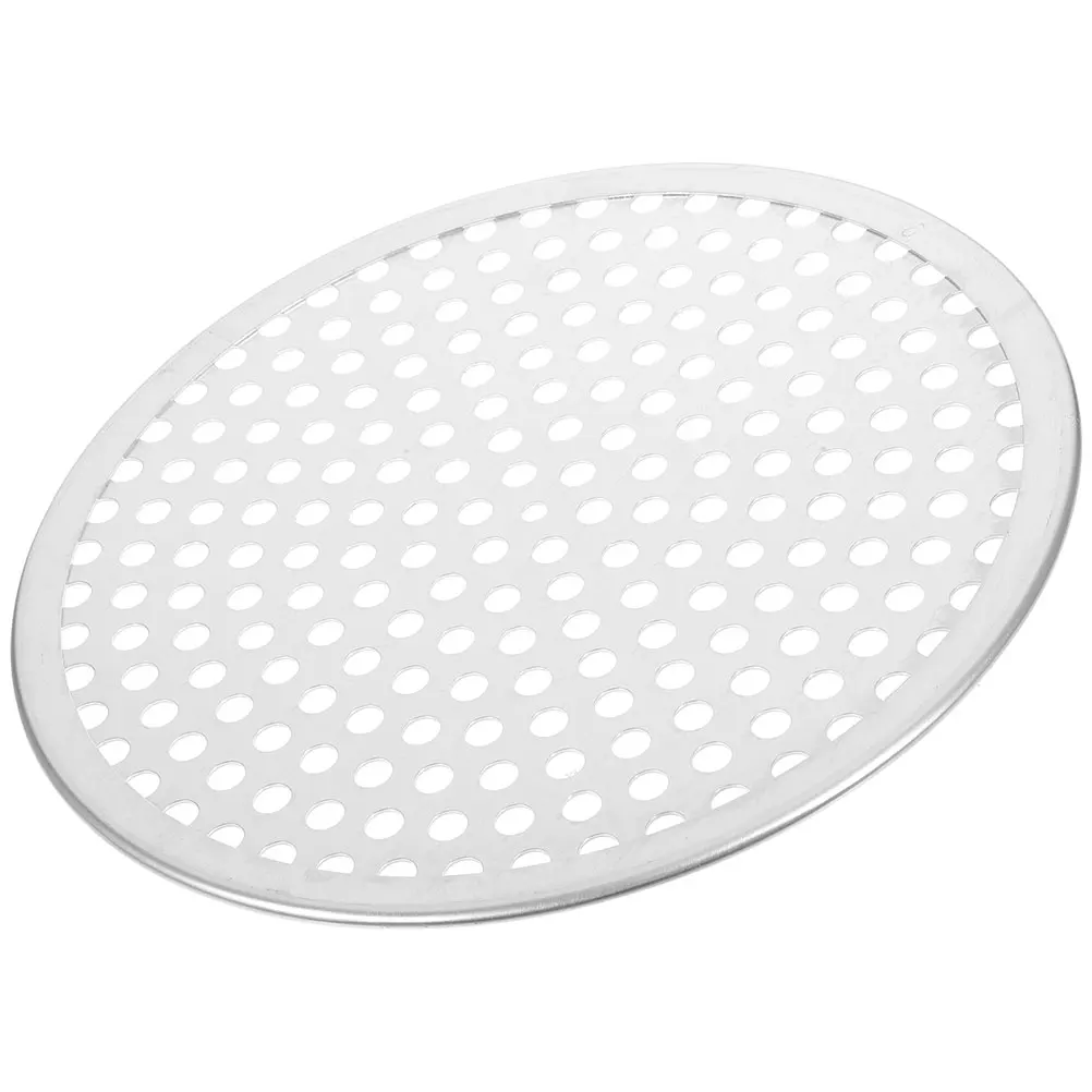 

Perforated Pizza Pan for Oven 10 Inch Round Aluminium Baking Tray Metal Pie Screen Sturdy Heat Resistant Kitchen Tool