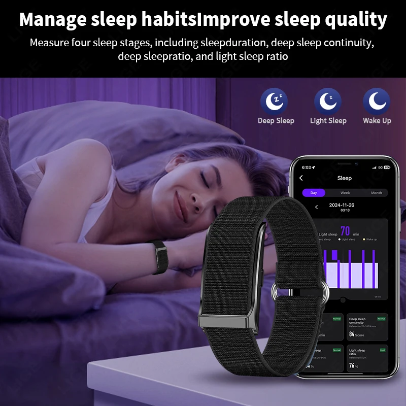 LIGE No Screen Smart Watch Men Heart Rate Monitor New Sport Fitness Tracker Smart Bracelet Pedometer Call Reminder Smartwatches﻿