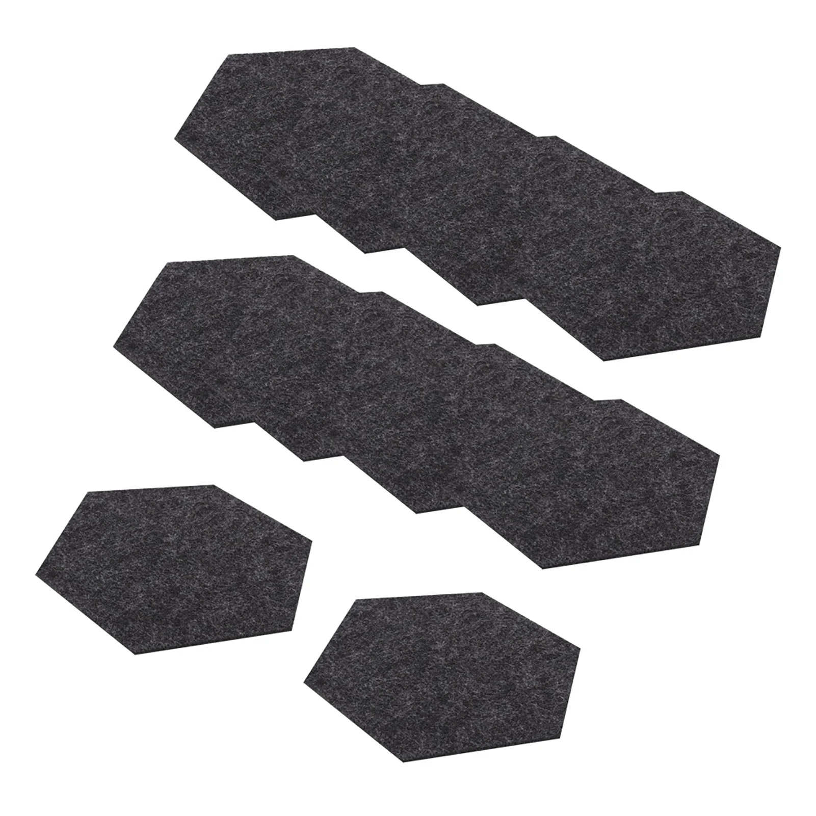 10Pcs Cup Coaster Felt Fabric Hexagon Mat Drink Coaster Beer Coffee Placemat for Bar Restaurant Family Dinner Party