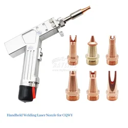 CQWY XH RF Handheld Soldagem Head Gun Laser de cobre Bocal para máquina de solda manual Peças de equipamento a laser