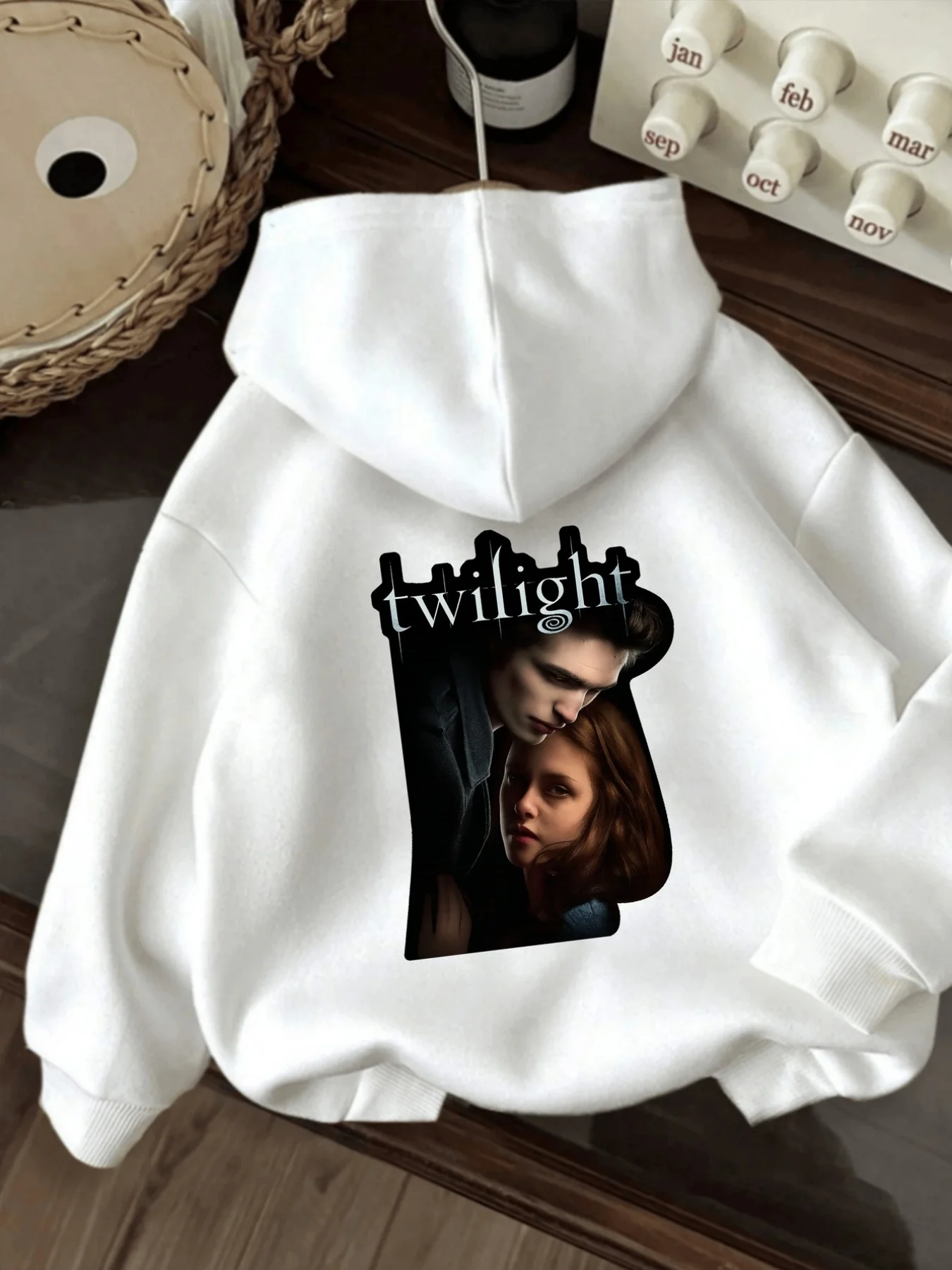 من فيلم The Twilight للنساء - الشخصيات والرموز، سترات كاجوال بغطاء للرأس وملابس الخريف والشتاء برباط