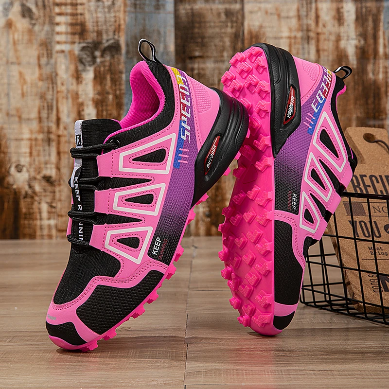 

Women Hiking Shoes 2025 Breathable Non-slip Wear-resistant Outdoor Climbing Running Sports Cycling Casual Walking Sneakers