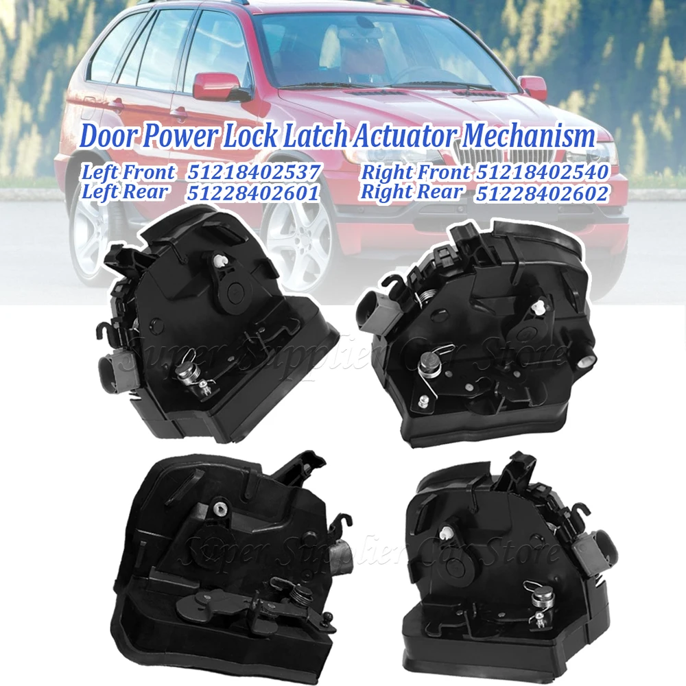 For BMW X5 E53 NEW Left Right Front Rear Door Power Lock Latch Actuator Mechanism 51228402602 51218402537 51218402540