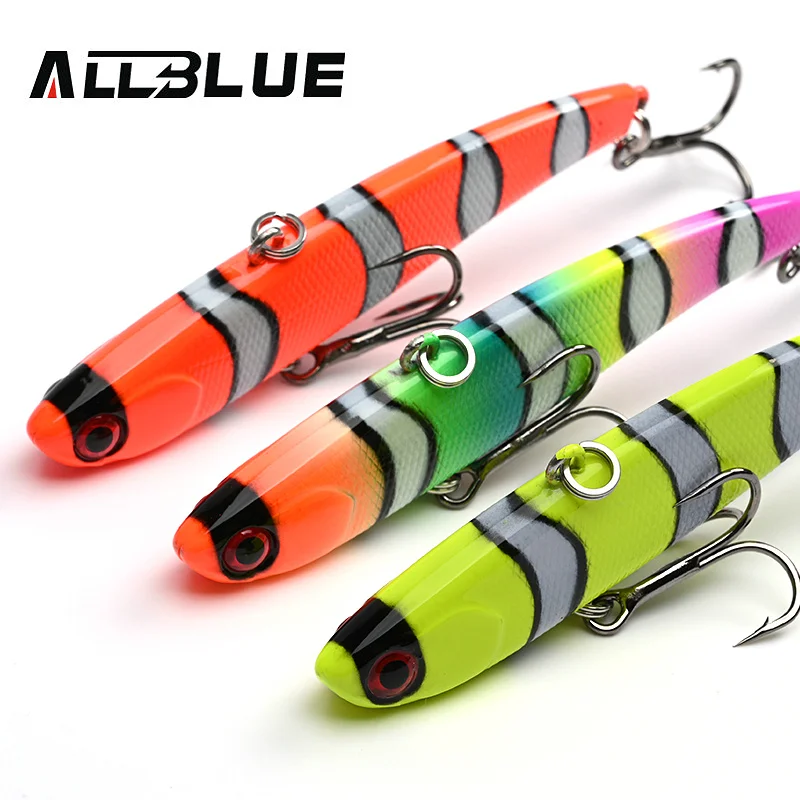 ALLBLUE falce VIB Sinking Vibration 13g 17g 23g Fishing Lure Hard Wobbler Plastic Bass Pike esca artificiale Winter Ice Tackle