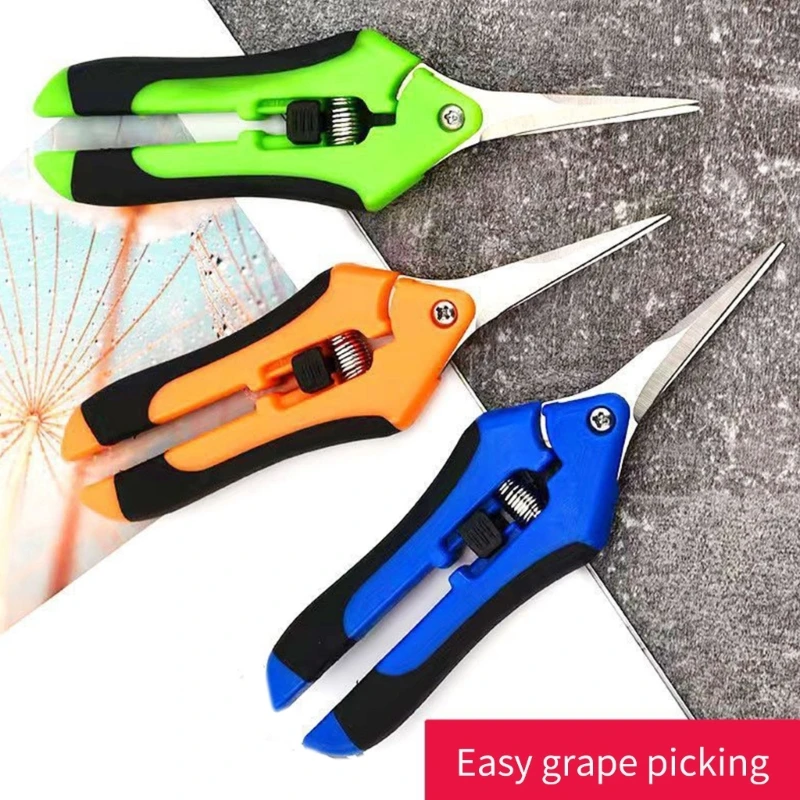 2024 New Garden Pruning Scissors Stainless Shears Easy Plant Trimming Improve Work Efficiency for Home Gardens Scissors