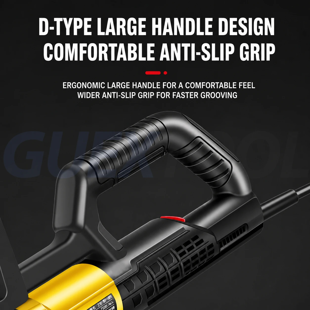 Brushless Wall Chaser Machine High Power Concrete Cutting Grooving Tool For Electrician Water Pipe Installation view 4