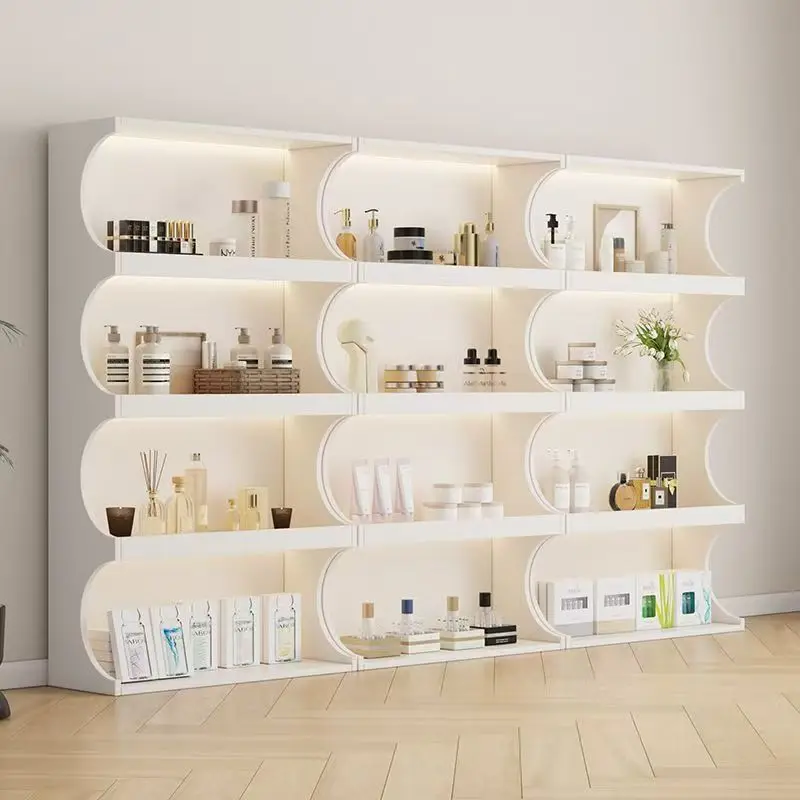 

Cosmetics Display Cabinet Products Nail Art Cabinet Beauty Salon Shelf Display Skin Care Products Multi-layer Shelf