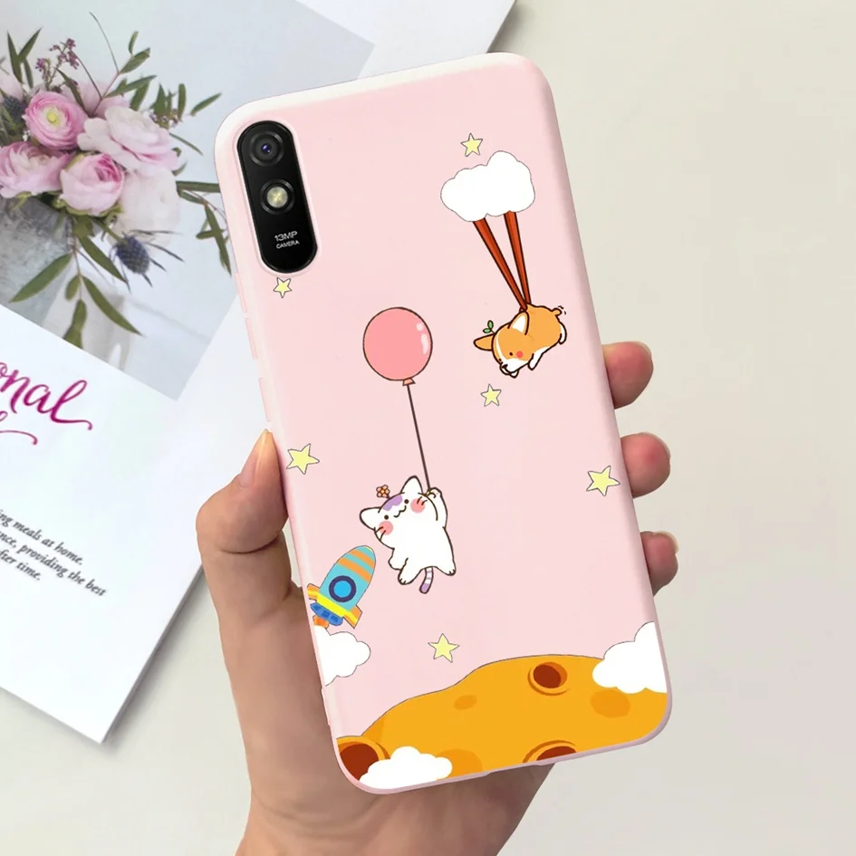 For Xiaomi Redmi 9A 9AT Case Lovely Astronaut Butterfly Soft Silicone Phone Back Cover For Xiaomi Redmi 9i Sport Redmi9a Hoesjes