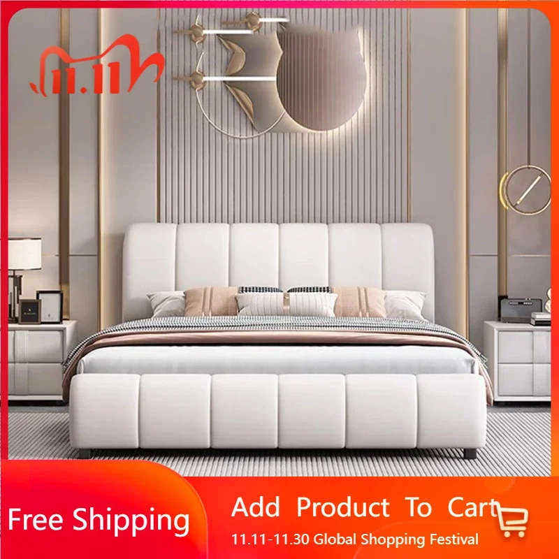 

Beauty Multifunctional Bed Aesthetic Sun Bedroom Queen Luxury Girls Bed Beauty Space Saving Safe Cama Lounge Suite Furniture