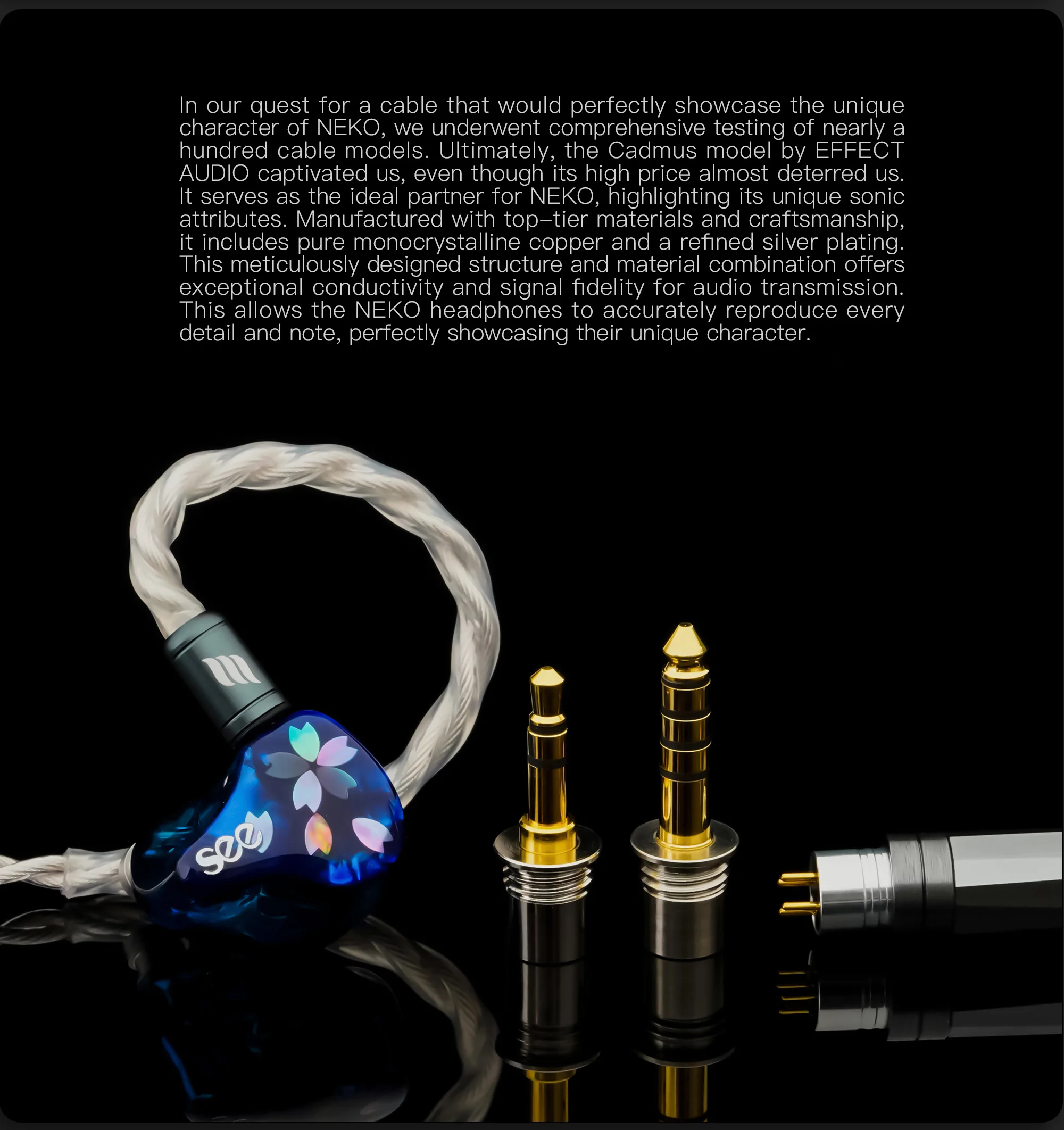 SeeAudio Neko 6BA IEMs com Cabo 3,5mm e 4,4mm