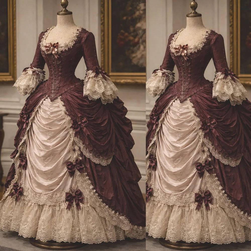 18. Jahrhundert Viktorianisches Rokoko Französisches Hofkleid Königin Marie-Antoinette Kostüm Georgisches Herzoginnenkleid Historisches Abendballkleid