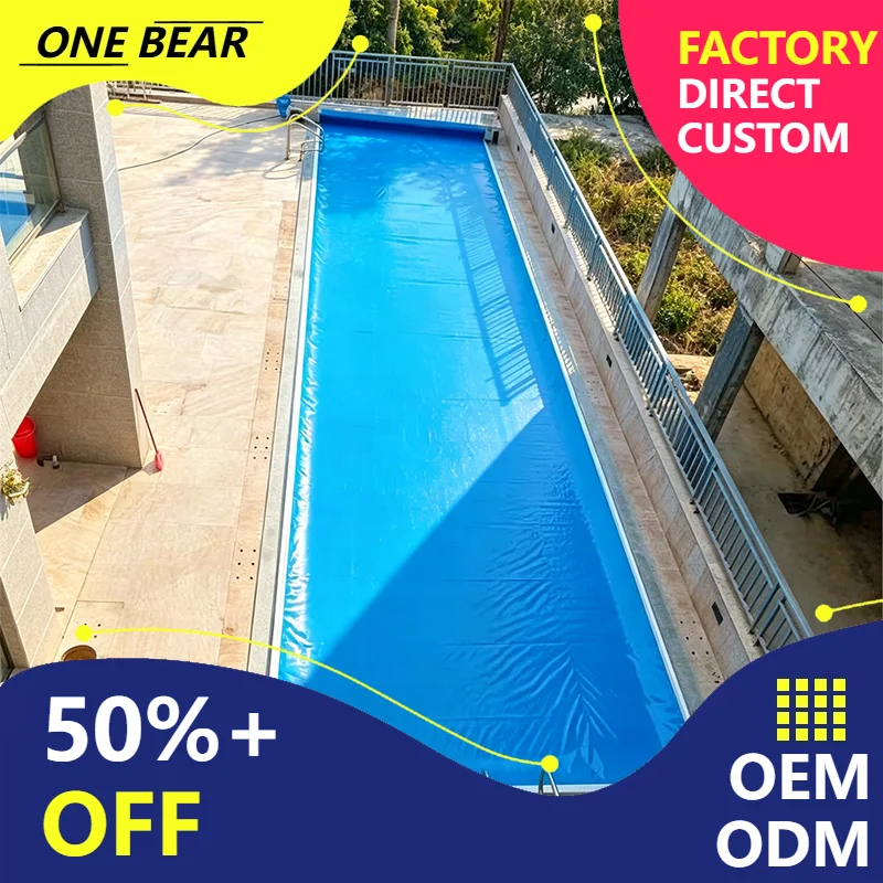 Any Size Custom Enclosed Pool Cover Proof Inn Heat Lock Frost Prevent Rain Wind Resist Manor Pool All Weather Protective Cover