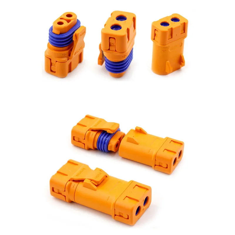 amass-conector-masculino-e-feminino-impermeavel-lfb30-40-50-cobre-vermelho-chapeamento-de-prata-dc-plug-ip67-rc-drone-robo-bateria-lipo-2-pares