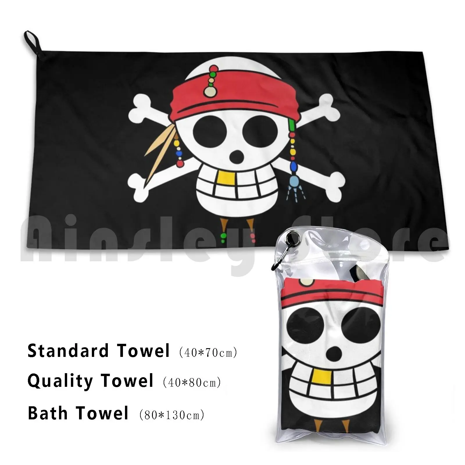 Sparow Flag Bath Towel Beach Cushion Original Sangoro Zorojuro Manga Oppai Pantsu Baka Trend Doujin Ener