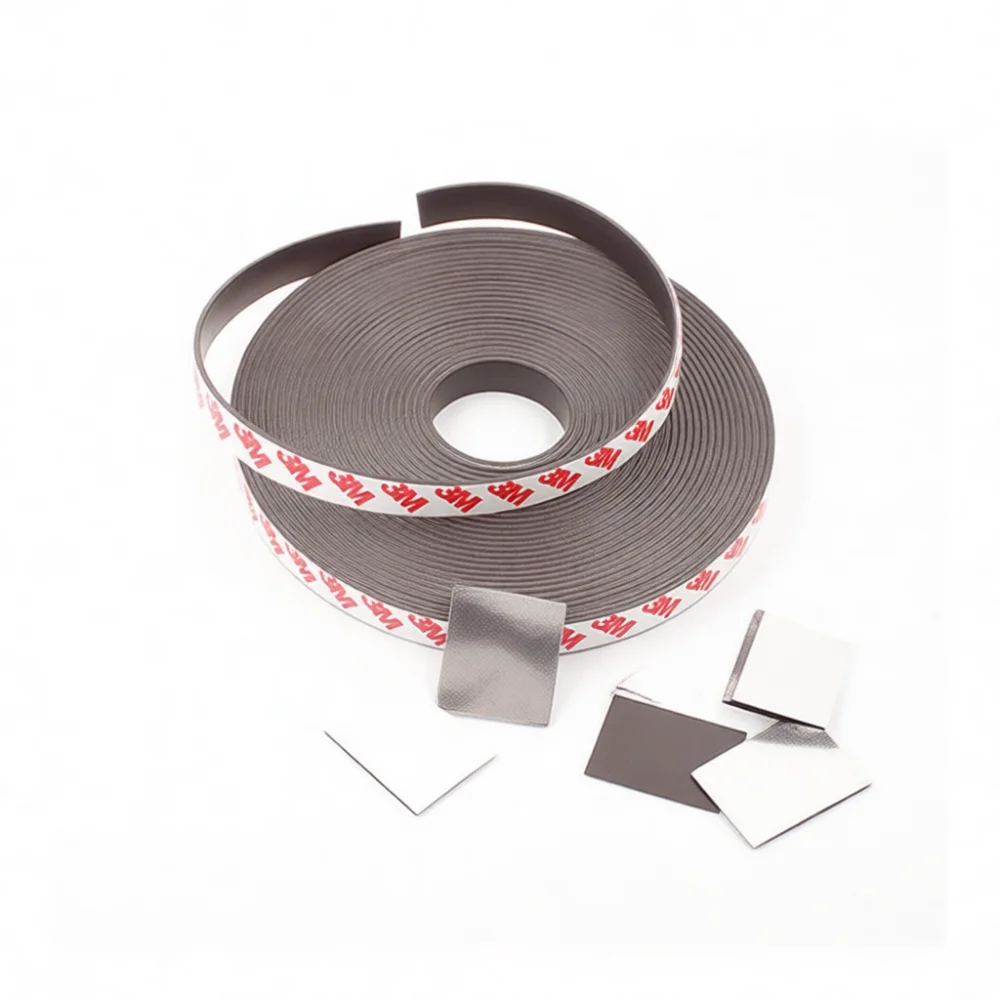 Rubber Magnet Tape Roll Self Adhesive Flexible Magnetic Strip For Fridge Sticker Photo Mounting DIY Crafts Home Decor