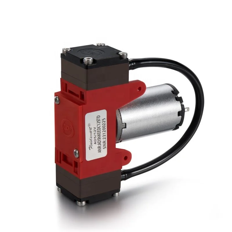 Silent oil-free brush 5.5lpm flow micro diaphragm pump-90Kpa negative pressure micro vacuum pump 12v DC micro pump