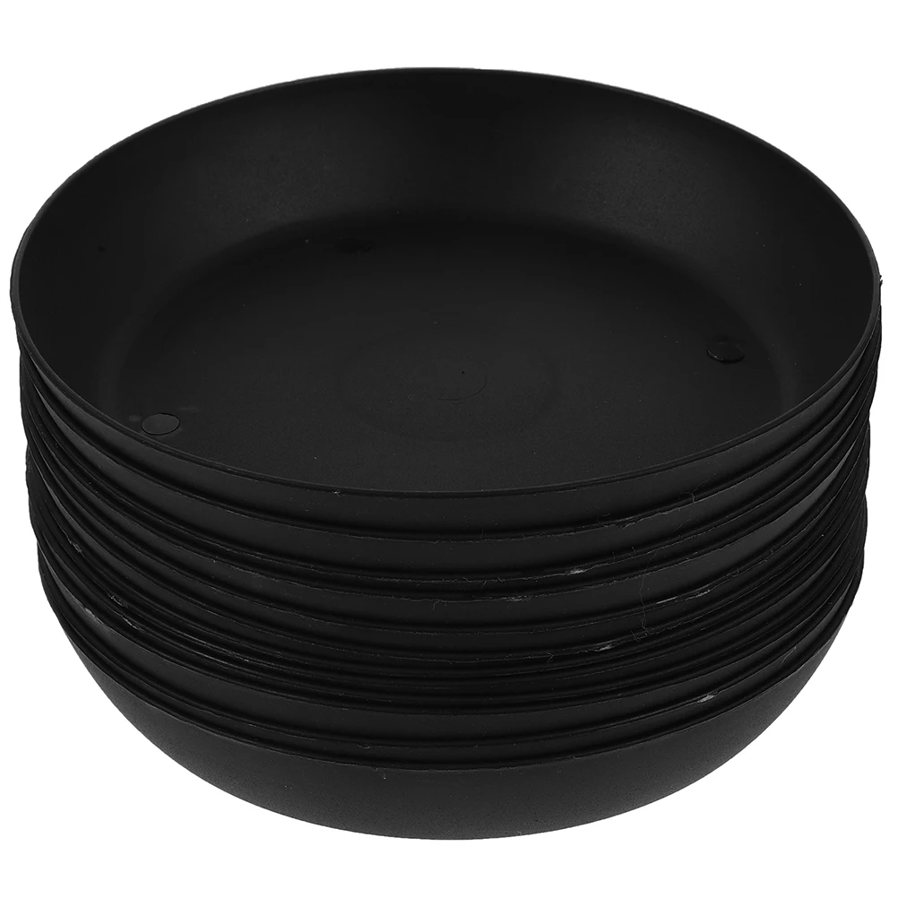 

20pcs Black Flower Small Plant Saucers Pot Trays Water Drainage Plant Drainage Tray Tray for Plants Use