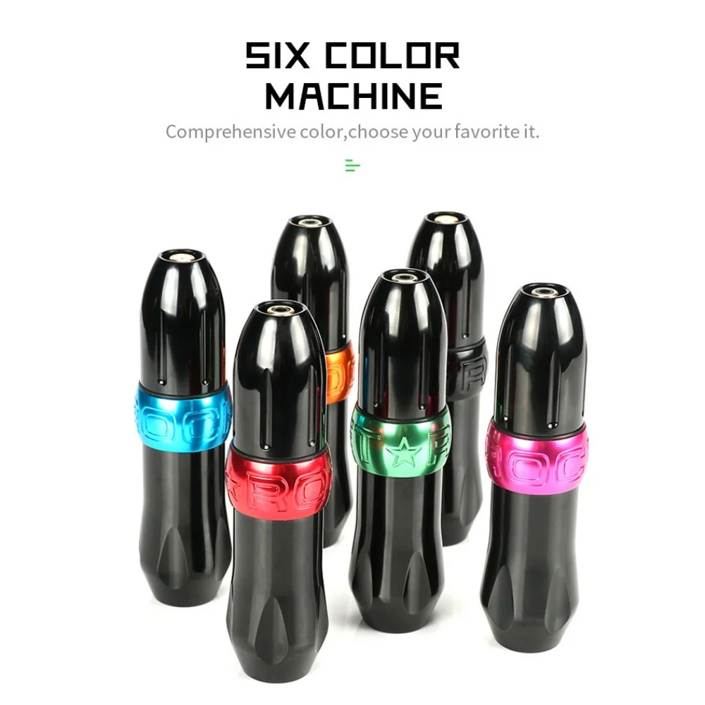 طقم الوشم طقم أقلام الوشم الصاروخي آلة الوشم الدوارة RCA جاك مع أورورا 2 مصدر طاقة الوشم لملحقات فنان الوشم #4