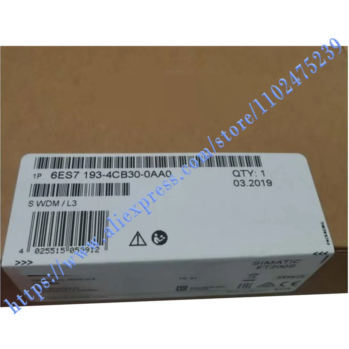 

6ES7193-4CB30-0AA0 6ES7193 4CB30 0AA0 Power module Brand New Oiginal, One Year Warranty，Take Photos On Site