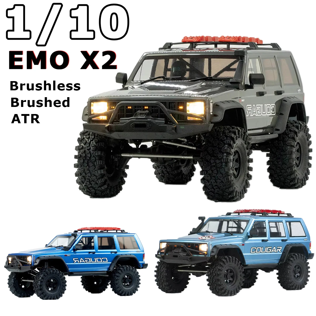 

1/8 CROSSRC EMO X2 Large model car ATR /Brushed/ Brush 4WD 2.4GHz RC Electric Remote Control Model Car Crawler Toys