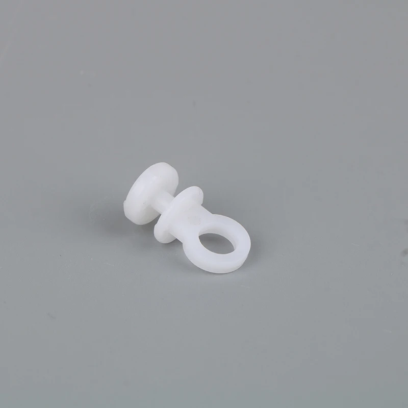 New 50PCS Curtain Rail White Accessories Plastic Curtain Track Gliders For Home Hanging Curtain Glider Hook Ring Rail