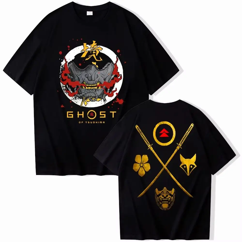 Camiseta gráfica Y2K TOPS Ghost of Yotei, camiseta de juego, Camiseta de algodón con estampado deportivo de moda de verano, ropa para niños, camiseta Unisex