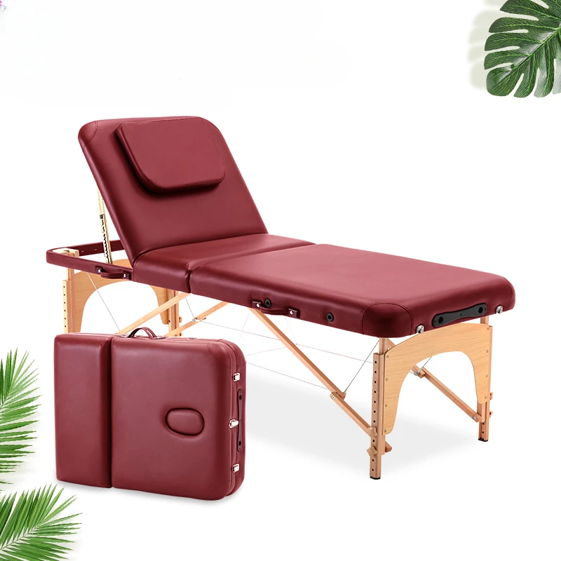 Adjust Folding Massage Tables Knead Home Portable Tattoo Massage Tables Physiotherapy Lettino Estetista Salon Furniture QF50MT